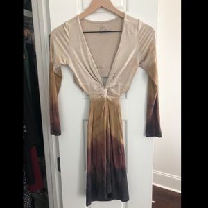 Blue life Tiedye Bodycon Dress size XS